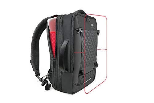 OXIDIA Mochila Expandible de 25 a 40 L | Mochila de Viaje de Negocios Grande para Hombre | Equipaje de Mano para Cabina | Ligera | Impermeable | Compartimiento Laptop 15.6" | Mochila fin de Semana
