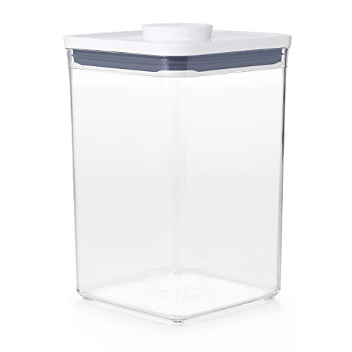 OXO Good Grips POP Recipiente para alimentos, Tarro de cocina hermético y apilable para alimentos, Adecuado para guardar harina, pasta y mucho más. Tamaño 4.2 litros