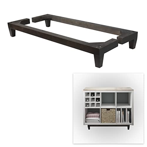 P17 | Modelo base KALLAX | Set 2 bases + 16 tornillos | Base de madera para estantería KALLAX o sofá | Haya - WENGHE |