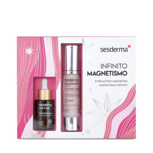Pack antiedad que incluye, Acglicolic Liposomal Serum de 30ml y Resveraderm crema gel rejuvenecedora50ml