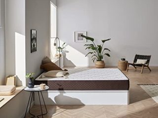 Pack Colchón + Canapé abatible de Madera – Cama matrimonial con canapé de 28cm de Alto (105x190, White)
