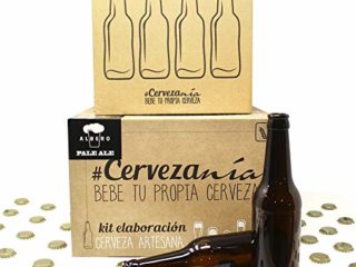 Pack completo para elaborar cerveza en casa | Kit Pale Ale y 16 Botellines con 100 chapas | Kit todo grano | Lúpulo fresco
