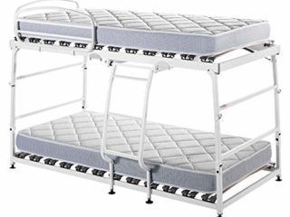 Pack Litera Plegable Vega Pardo MAX con hidráulicos + 2 Colchones visco Vega de Pardo 17 cm Firme Apto para literas - 90x190cm