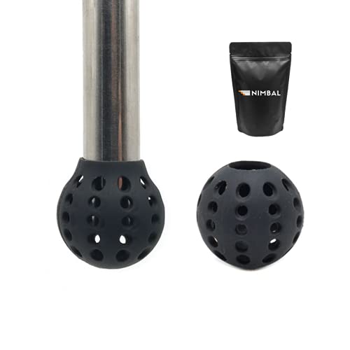 [Pack x2] Silenciador de cachimba de silicona universal, accesorio evita ruido agua shisha, difusor de burbujas para hookah, color negro