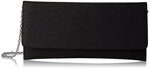 Paco Mena - Bolsa de Material Sintético Mujer, Color Negro, Talla Einheitsgröße