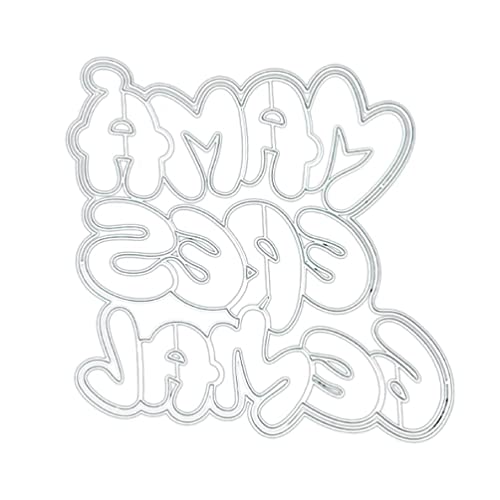 Palabras inglesas tema metal troquel cortes cortan troquelados cortan plantillas para el papel de relieve de bricolaje tarjeta de scrapbooking de cuero para hacer un corte de metal matrices para la de