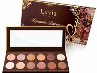 Paleta de sombras de ojos mate, brillante, tonos nude – Maquillaje barroco romántico – Incluye 12 colores románticos nude & oro rosa – Vegano profesional