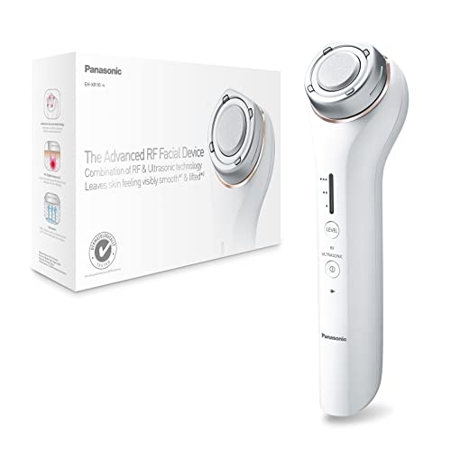 Panasonic EH-XR10 Aparato facial avanzado con radiofrecuencia y tecnología ultrasónica, Color Blanco, Talla única