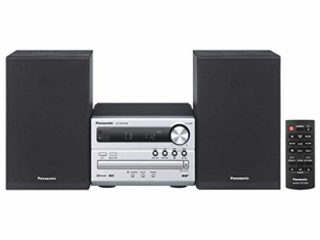 Panasonic SC-PM250 - Microcadena (Hi- Fi, Bluetooth, Equipo De Sonido Para Tu Hogar, CD, Bluetooth, USB, MP3, Radio FM, 20W (RMS),Diseño compacto, Ecualizador)-Color Plata