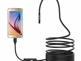 Pancellent USB Endoscopio 5.5mm 2 en 1 Impermeable Boroscopio Cámara De Inspección con 6 Led 3.5M Serpiente Cable y Adaptador USB para Teléfono Android Tableta Dispositivo