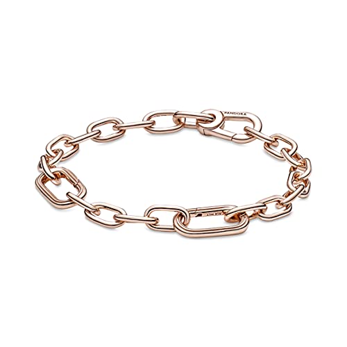 Pandora ME Link 589662C00-1 - Pulsera de aleación chapada en oro rosa de 14 quilates, compatible con pulseras Pandora ME, 16cm, Chapado en oro rosa, Sin piedras preciosas
