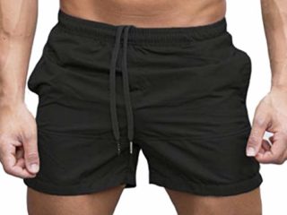 Pantalones Cortos Hombre Chandal Verano 2019 Nuevo SHOBDW Tallas Grandes Corriendo Pantalones Hombre Deporte Bolsillos Color Sólido Transpirable Pantalones de Playa(Negro,XL)