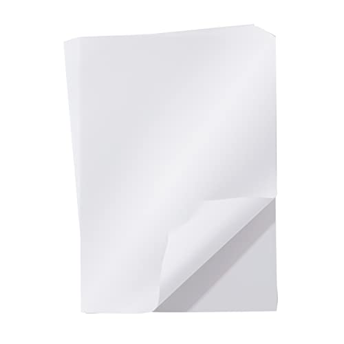 Paquete de 50 láminas de papel nacarado A4 en blanco metálico brillante para arte y manualidades