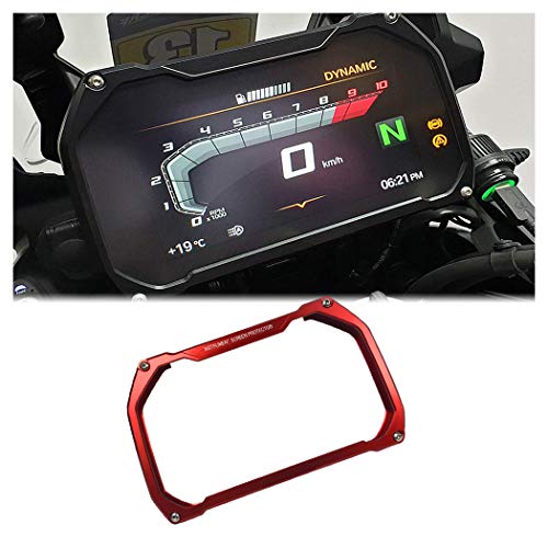 para BMW R1200GS R1250GS R1250RS F850GS F750GS F900XR F900R S1000RR S1000XR Cubierta Protectora de Pantalla para Marco de Motocicleta (Rojo)