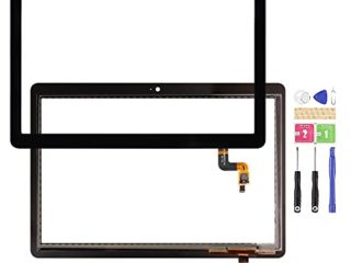 Para Huawei MediaPad T3 10 9.6 "Pulgadas Sensor de Pantalla Táctil Digitalizador para AGS-W09 AGS-L09 Pantalla táctil con Kit (No Pantalla LCD) (negro)