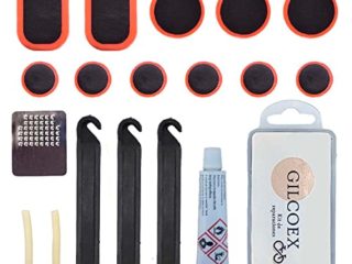 Parches Bicicleta- Kit repara pinchazos Bicicleta - Parches con Pegamento bicis - Estuche antipinchazos Completo - Apto para Todo Tipo de bicis