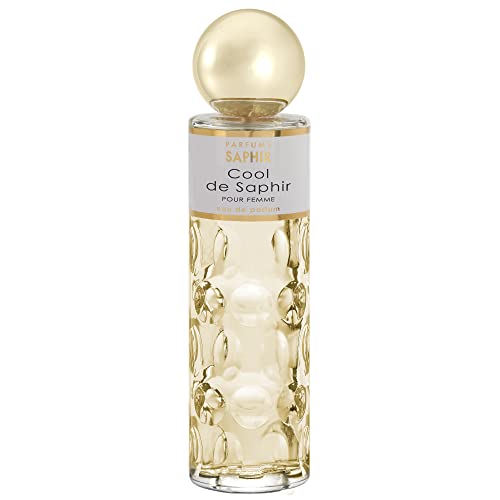 PARFUMS SAPHIR Cool - Eau de Parfum con Vaporizador para Mujer, Fresh, 200 Mililitros