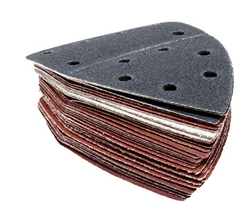 Parkside Lidl Ian 291795, 303400 - Juego de 30 hojas de lija para lijadora manual PHS 160 E5