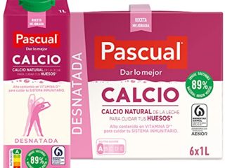Pascual – Leche Desnatada Calcio Bienestar Animal – 6 x 1L