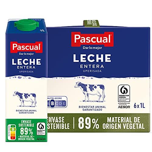 Pascual – Leche Entera Bienestar Animal – 6 x 1L