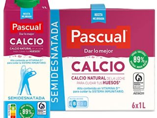 Pascual – Leche Semidesnatada Calcio Bienestar Animal – 6 x 1L