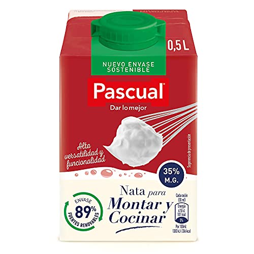 Pascual - Nata Líquida para Montar 35% - 1 Brik x 500 ml