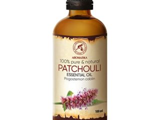 Patchouli Aceite Esencial para Aromaterapia - Relajación - Difusor Fragante - Lámpara de Aroma - Pogostemon Cablin - 100% Puro de Patchouli 100ml