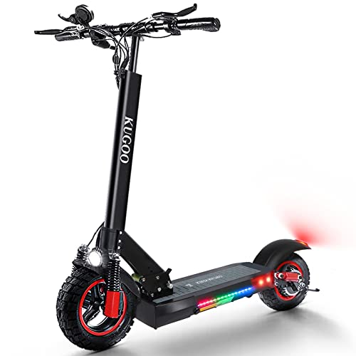 Patinete Eléctrico Adultos, Batería 48V 16Ah, 55 Km Alcance, Neumáticos Todo Terreno de 10", Scooter Eléctrico Plegable Doble Sistema de Frenado - M4 Pro