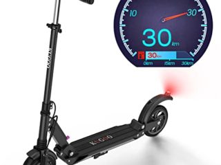 Patinete Eléctrico, Autonomía 30 Kilómetro, Neumáticos Sólidos de 8", Scooter Portátil Plegable para Adultos - S1