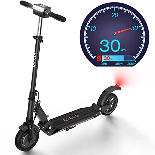 Patinete Eléctrico, Autonomía 30 Kilómetro, Neumáticos Sólidos de 8", Scooter Portátil Plegable para Adultos - S1