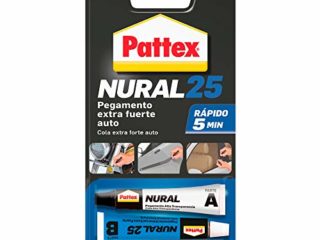 Pattex Nural 25 Pegamento extra fuerte auto, adhesivo resistente para la mayoría de materiales del automóvil, pegamento para coche rápido, 2 x 11 ml
