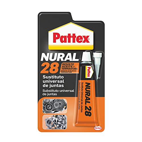 Pattex Nural 28 Sustituto universal de juntas, sellador de juntas para automoción e industria, silicona selladora para juntas de culata, cajas de cambio y más, 1 x 40 ml