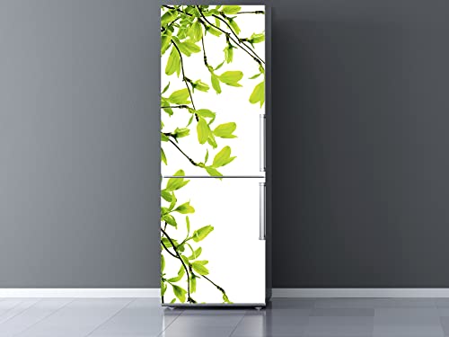 Pegatinas Vinilo para Frigorífico Ramas almendros | Varias Medidas 185x60cm | Adhesivo Resistente y de Fácil Aplicación | Pegatina Adhesiva Decorativa de Diseño Elegante