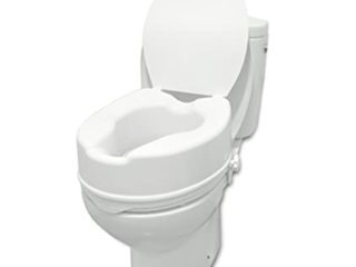 PEPE - Elevador WC con Tapa (15 cm de altura), Alzador WC Adulto, Asiento Elevador WC, Elevador WC Universal, Asiento WC Ortopédico, Elevador Inodoro Personas Mayores y Minusválidos, Blanco.