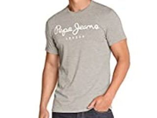 Pepe Jeans Original Stretch Camiseta para Hombre, Gris (Grey Marl 933), Medium