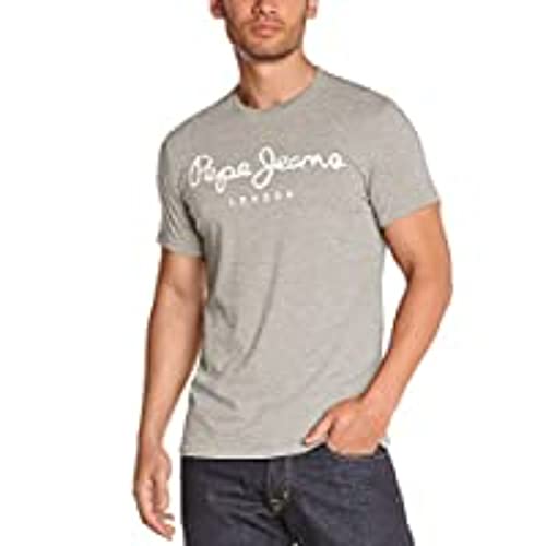 Pepe Jeans Original Stretch Camiseta para Hombre, Gris (Grey Marl 933), Medium