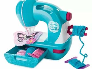 Pequeña Máquina De Coser Exclusiva Genius Sewing Home Play House Creative Girl Tejida A Mano Juguete DIY
