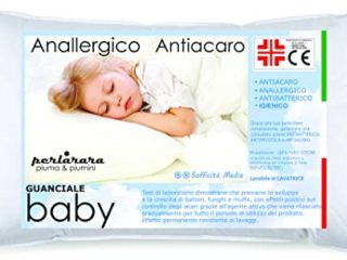 PERLARARA - Almohada para Niños 2 Años, Transpirable y Antialérgica - para Bebés de 1 - 2 - 3 año (40 x 60 cm)
