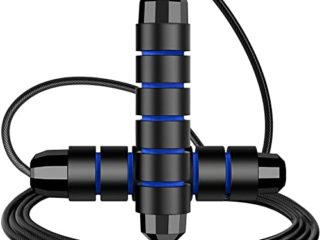 PERPETUAL Cuerda Saltar Lastrada Comba con Peso Hombre Mujer Niños Boxeo Entrenamiento Gym Gimnasio Casa Principiantes Ejercicios Cardio Cross Fitness Profesional Mango Antideslizante 3 Metros
