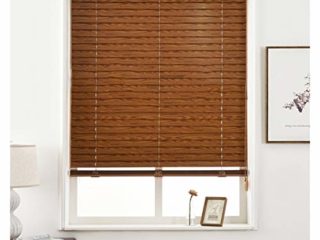 Persiana Veneciana pvc PVC Persianas venecianas Efecto madera 60cm / 80cm / 90cm / 100cm / 105cm / 110cm / 120cm / 140cm / 150cm Ancho, Impermeable Oscurecimiento de persianas horizontales, Tamaño per