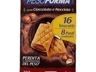 Pesoforma Galletas de chocolate y avellana, pasto sustitutivo adelgazante, solo 248 kcal, rico en proteínas - 8 pastillas