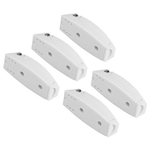 Pestillo de cierre de puerta, puerta de autocaravana, remolque, pestillo de almacenamiento, ganchos, sala de viaje, blanco para RV, autocaravana, remolque, equipaje de viaje