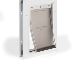 PetSafe Staywell - Puerta Pequeña para Perros y Gatos - Gatera de Aluminio para Condiciones Climáticas Extremas, Sistema de Bloqueo, Solapa Aislante, Fácil de Instalar - No apta para vidrio - S