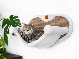 Pfotenolymp Hamaca Gatos Estable con Montaje en la Pared para Gatos de hasta 10kg | Hamaca para Gatos | Cama para Gatos