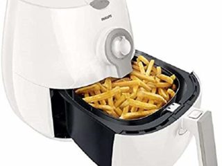 Philips AirFryer HD9216/80 - Freidora sin Aceite con Tecnología Rapid Air, 0.8 kg, Blanco