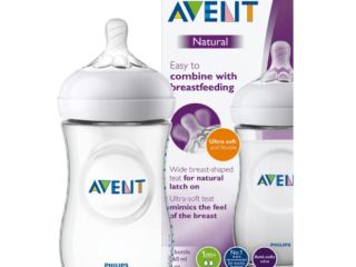 Philips Avent SCF033/17 - Biberón natural de 260 ml, transparente