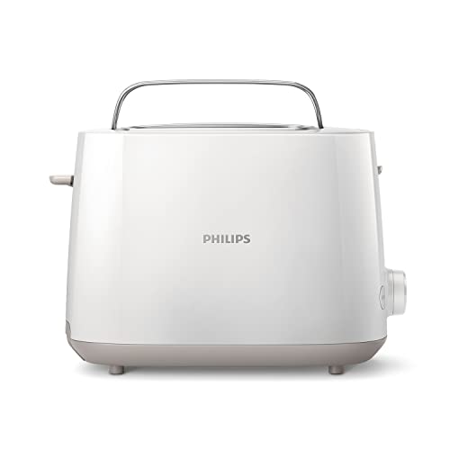 Philips Daily HD2581/00 -Tostador 830 W, Doble Ranura, Color Blanco