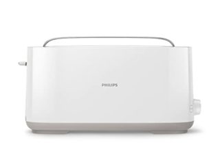 Philips Daily HD2590/00 -Tostador 950w, Ranura Larga, 8 Funciones, Color Blanco