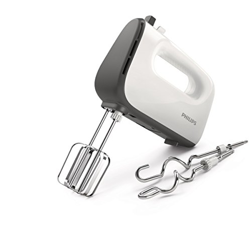 Philips Daily HR3740/00 - Batidora Amasadora, 450w, 5 Velocidades, Color Blanco