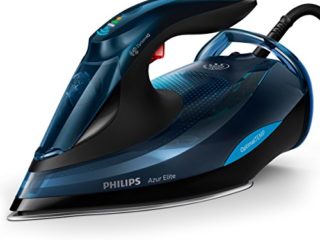 Philips GC5034/20 - Plancha (Plancha a vapor, Suela SteamGlide Plus, 2,5 m, 260 g/min, Negro, Azul, 65 g/min)